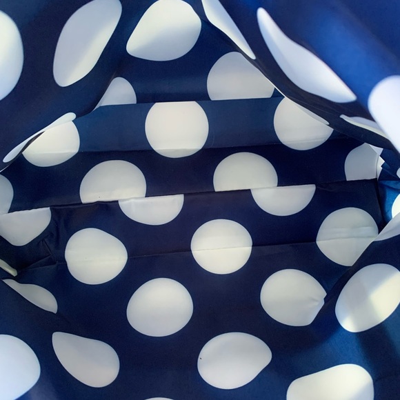 Clinique X Kate Spade Navy Blue and White Striped Tote Bag - Picture 6 of 12